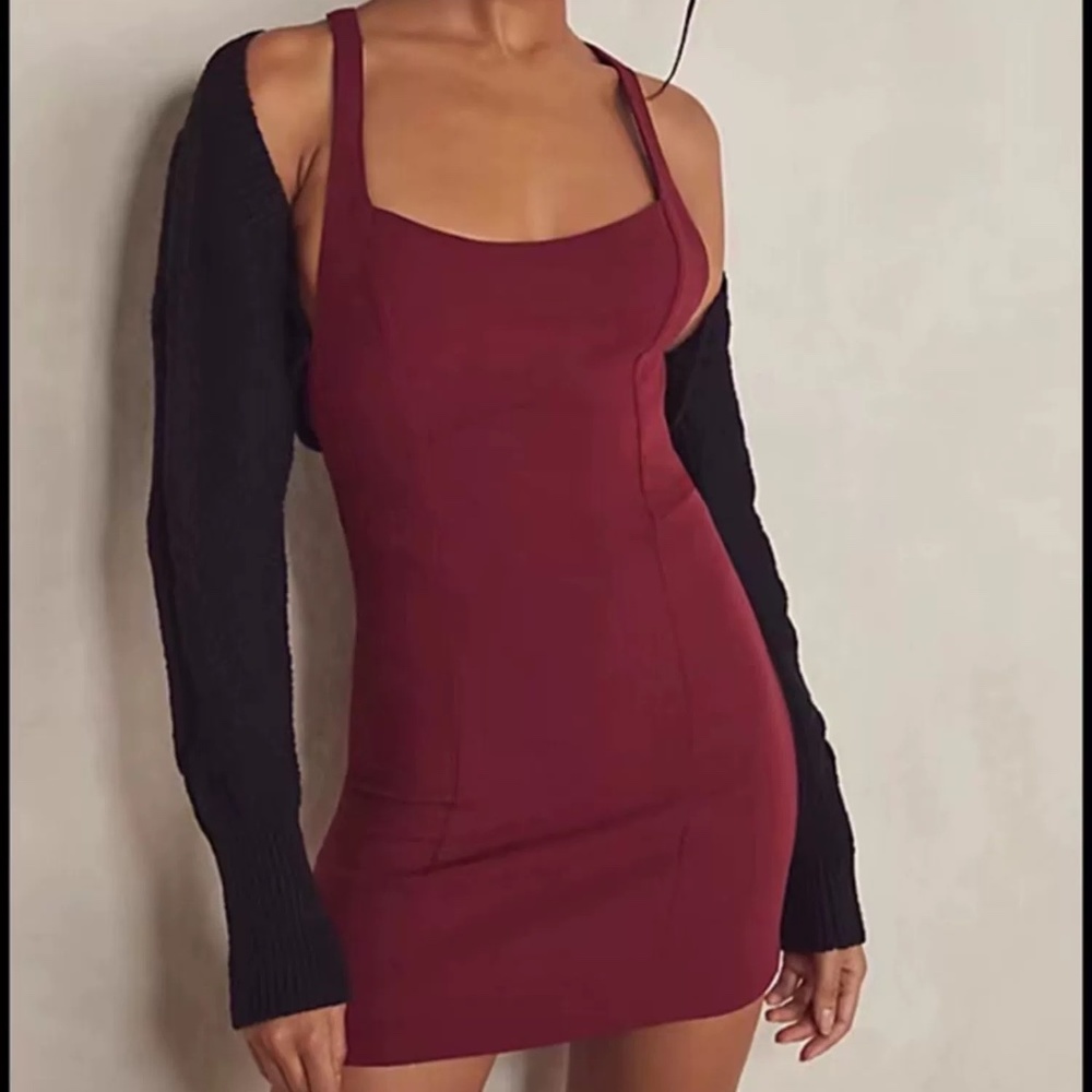 Free people Red Mini Dress Sz S